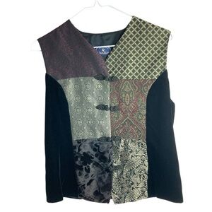 Vintage Velvet Patchwork Chelsea Cambell Vest